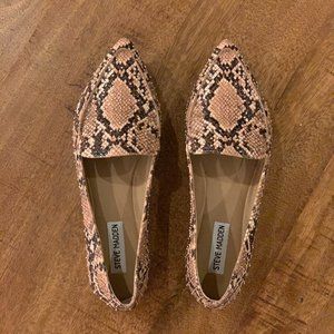 Steve Madden Feather Studded Snakeskin Loafer